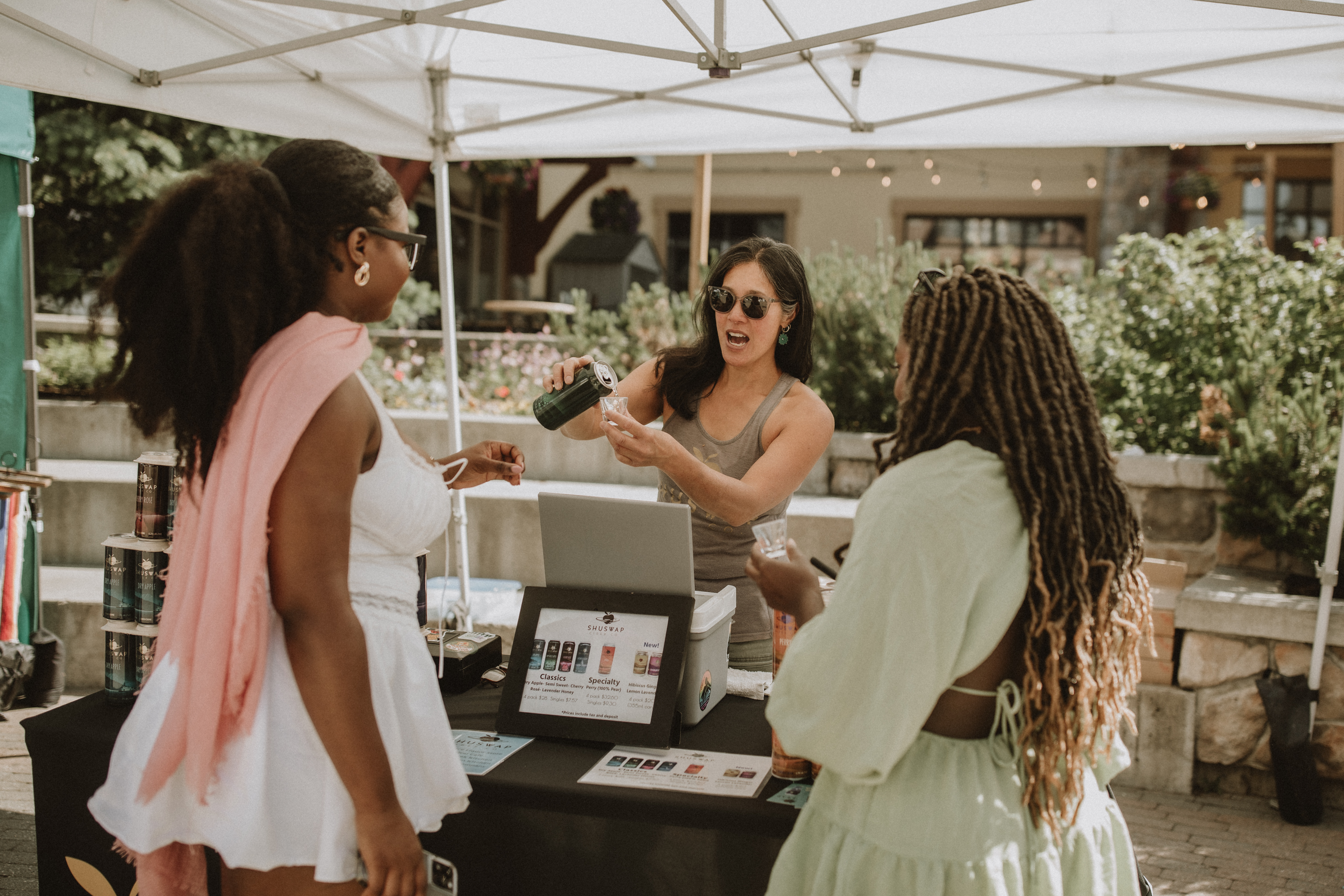 sunday market in sun peaks