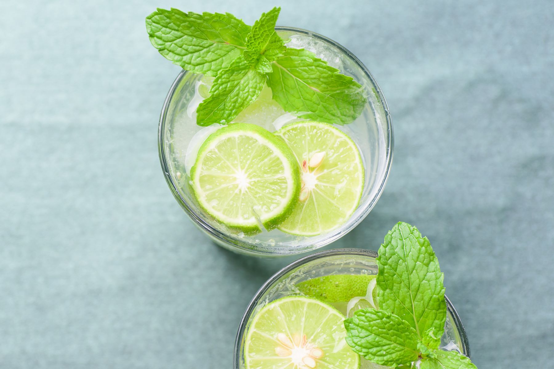Mint and Lime Mojitos