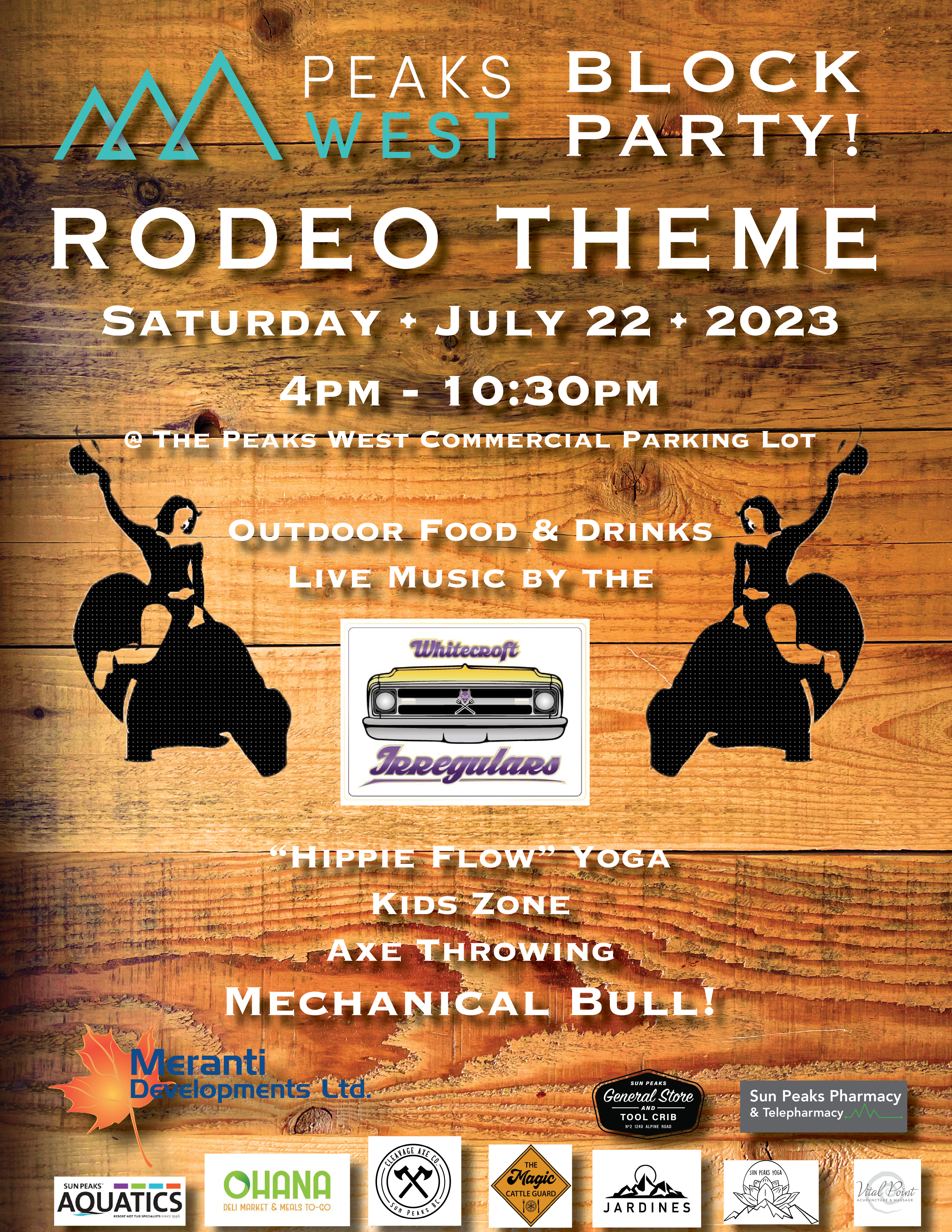 Peaks West Block Party Poster