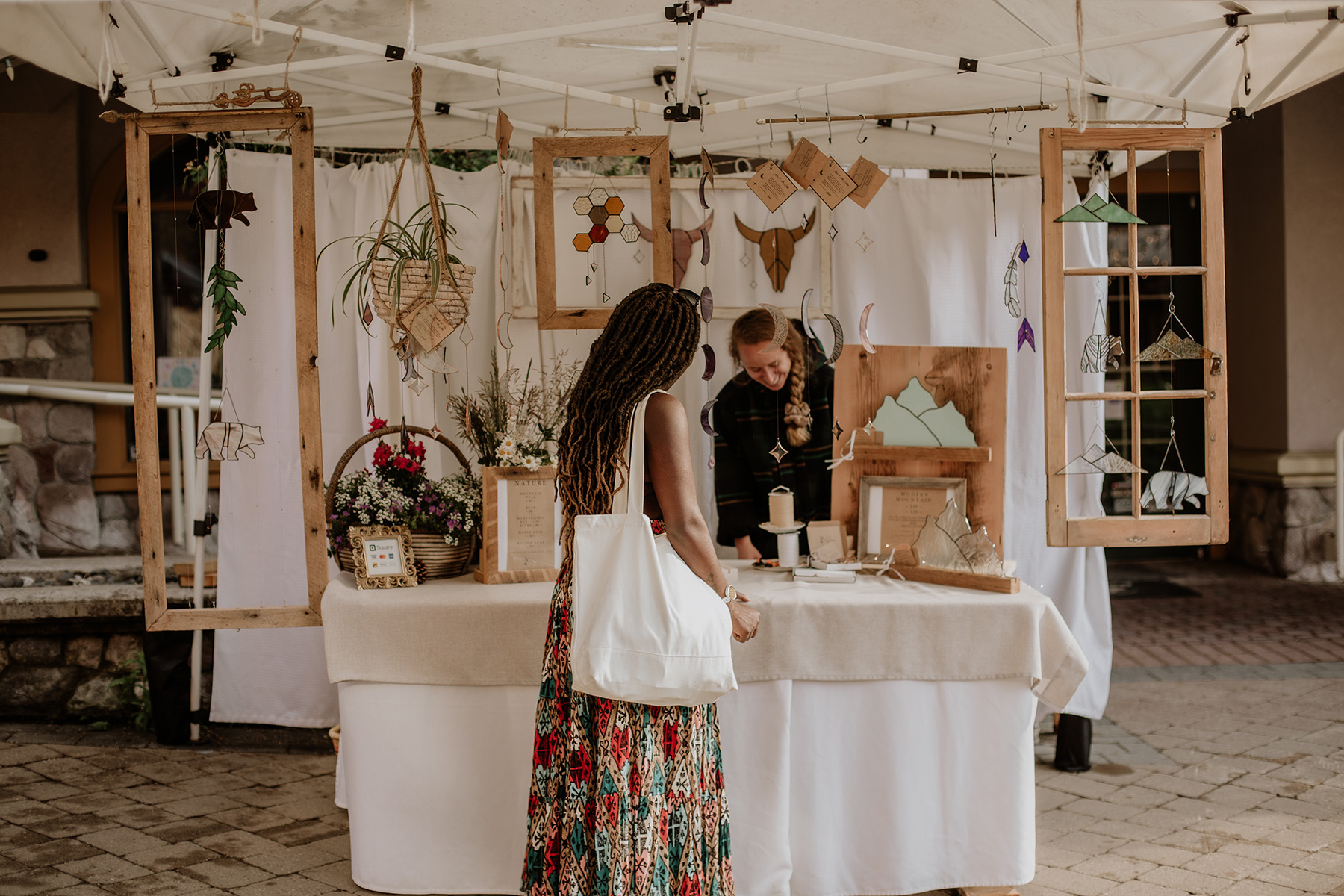Artisan market in Sun Peaks