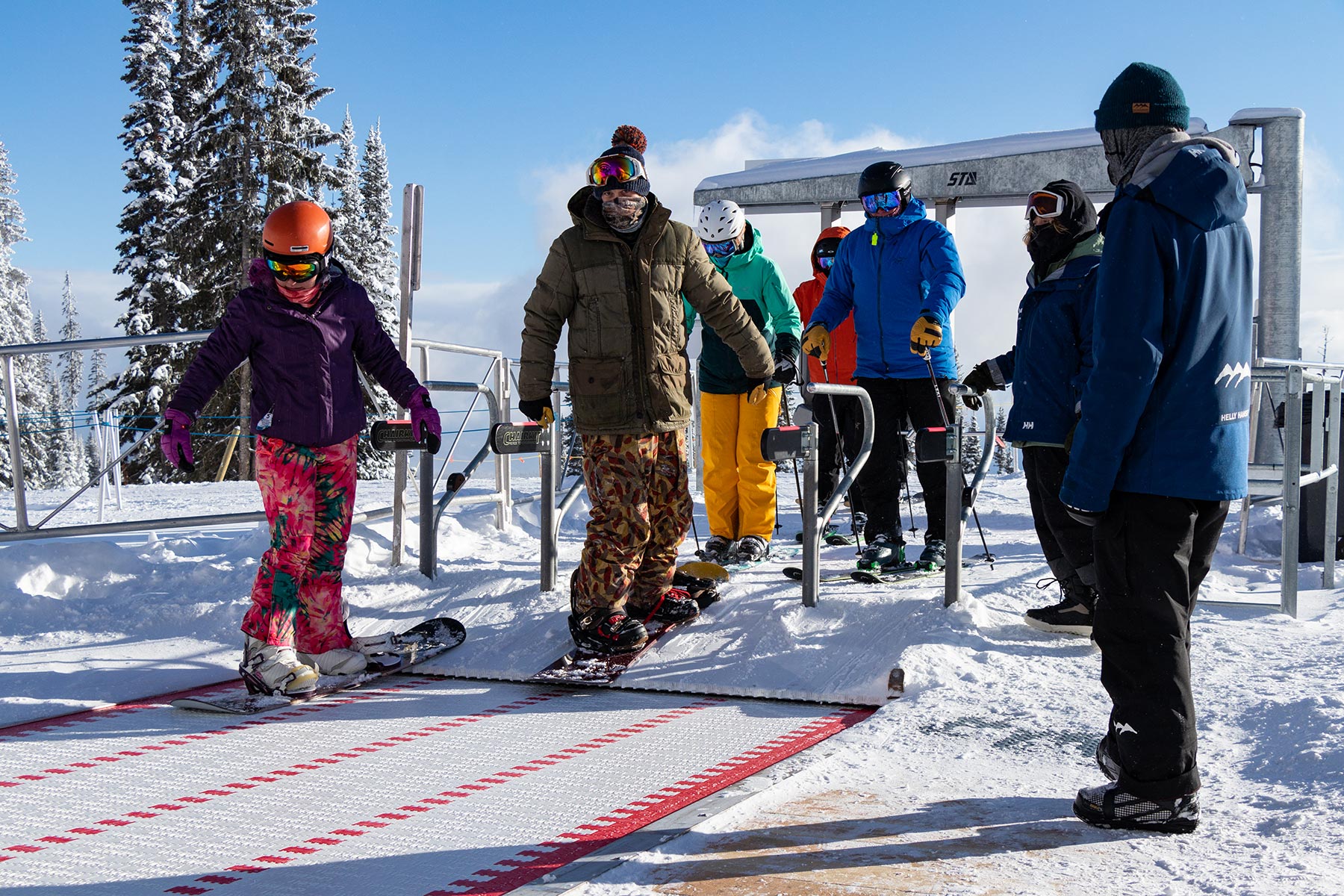 Loading Conveyor at Crystal Chairlift in Sun Peaks