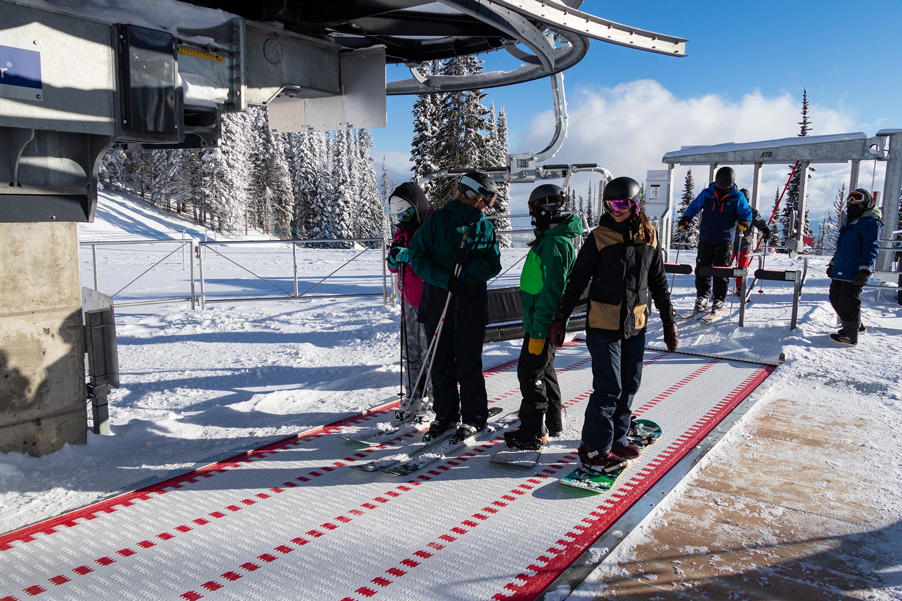 Loading Conveyor at Crystal Chairlift in Sun Peaks