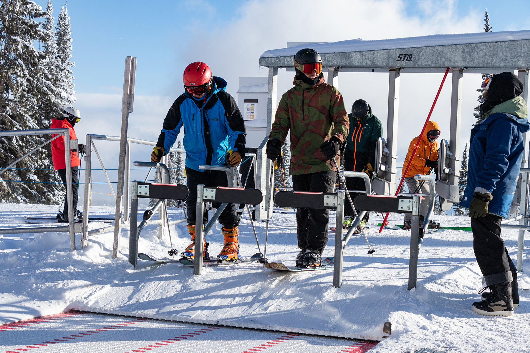 Loading Conveyor at Crystal Chairlift in Sun Peaks