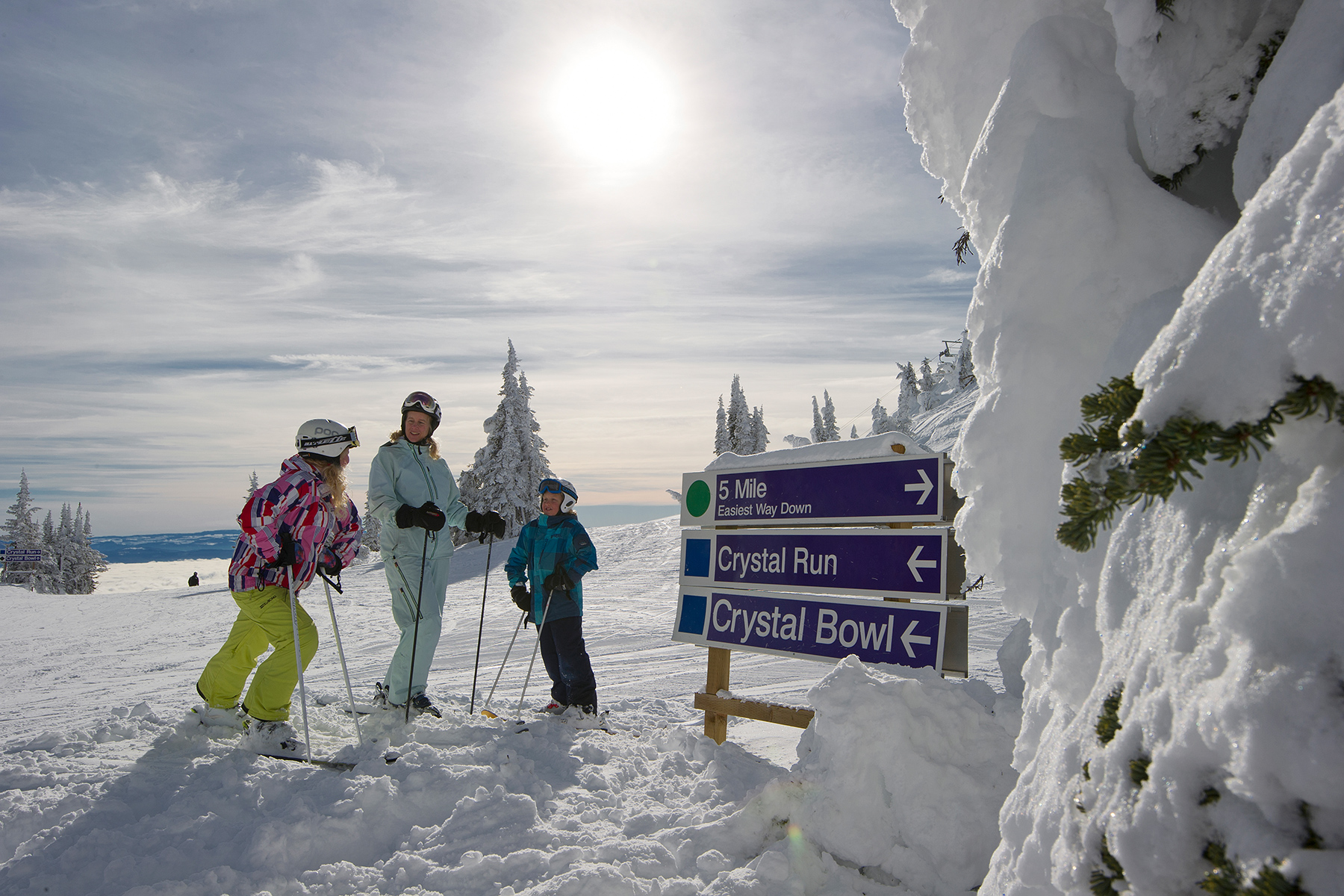 Family Skiing at Sun Peaks