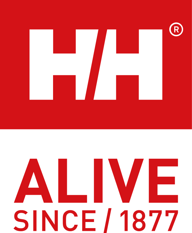 Helly Hansen, H/H, alive since 1877 logo