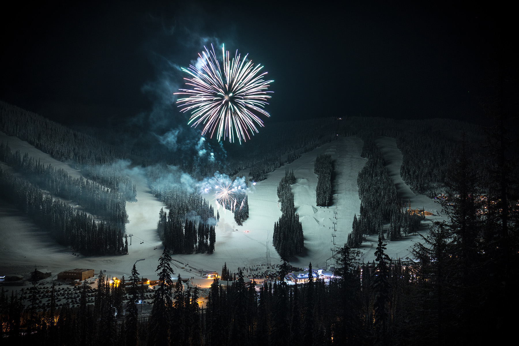 New Year's Eve Fireworks in Sun Peaks