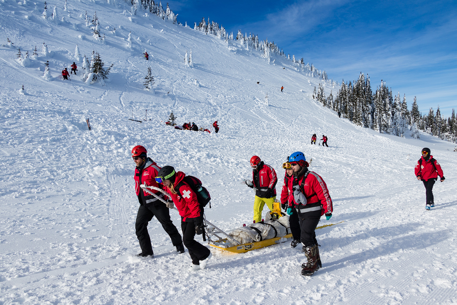 Avalanche Training Scenario at Sun Peaks Resort