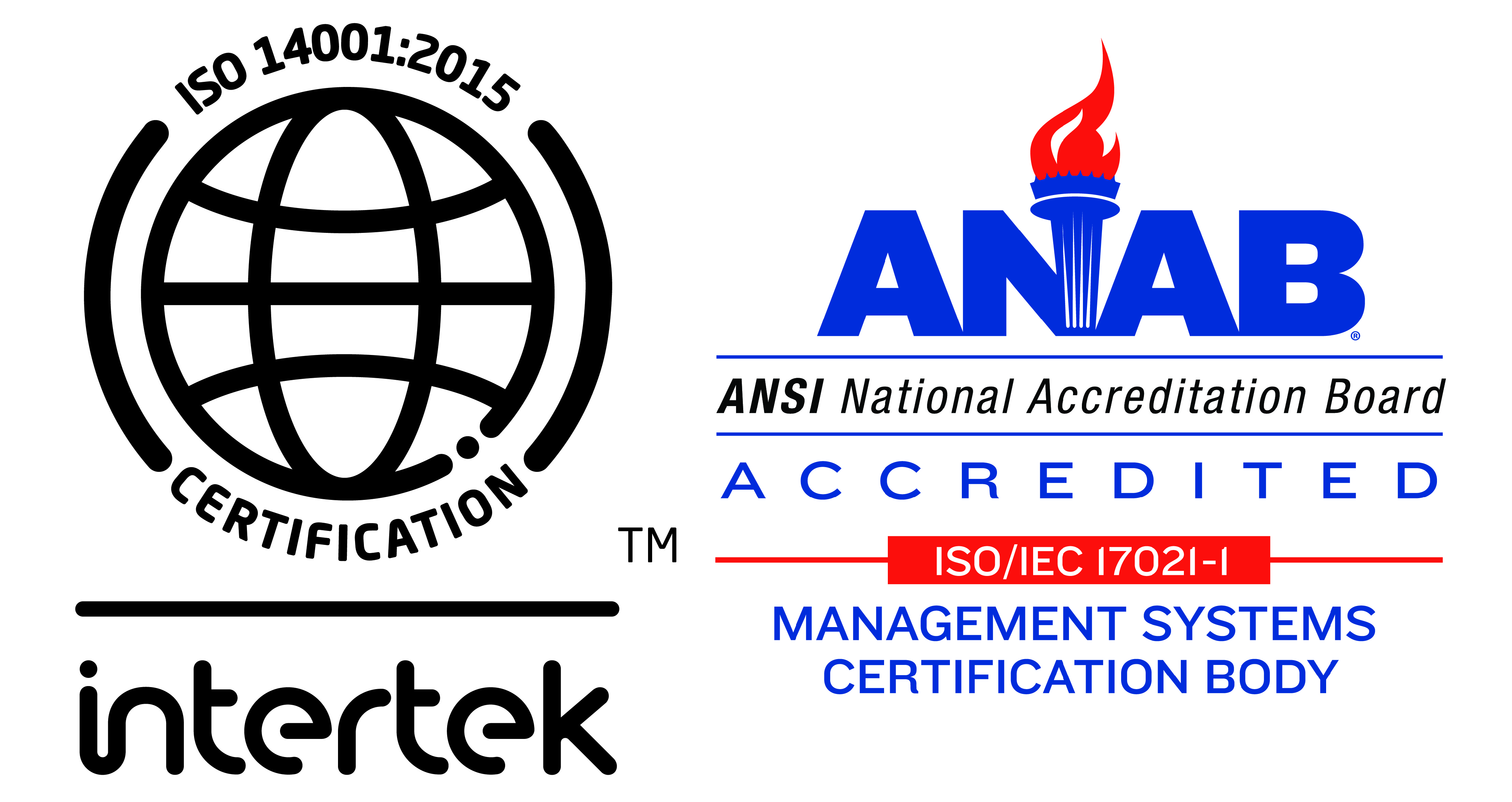 ISO 14001:2015 Certified Logo