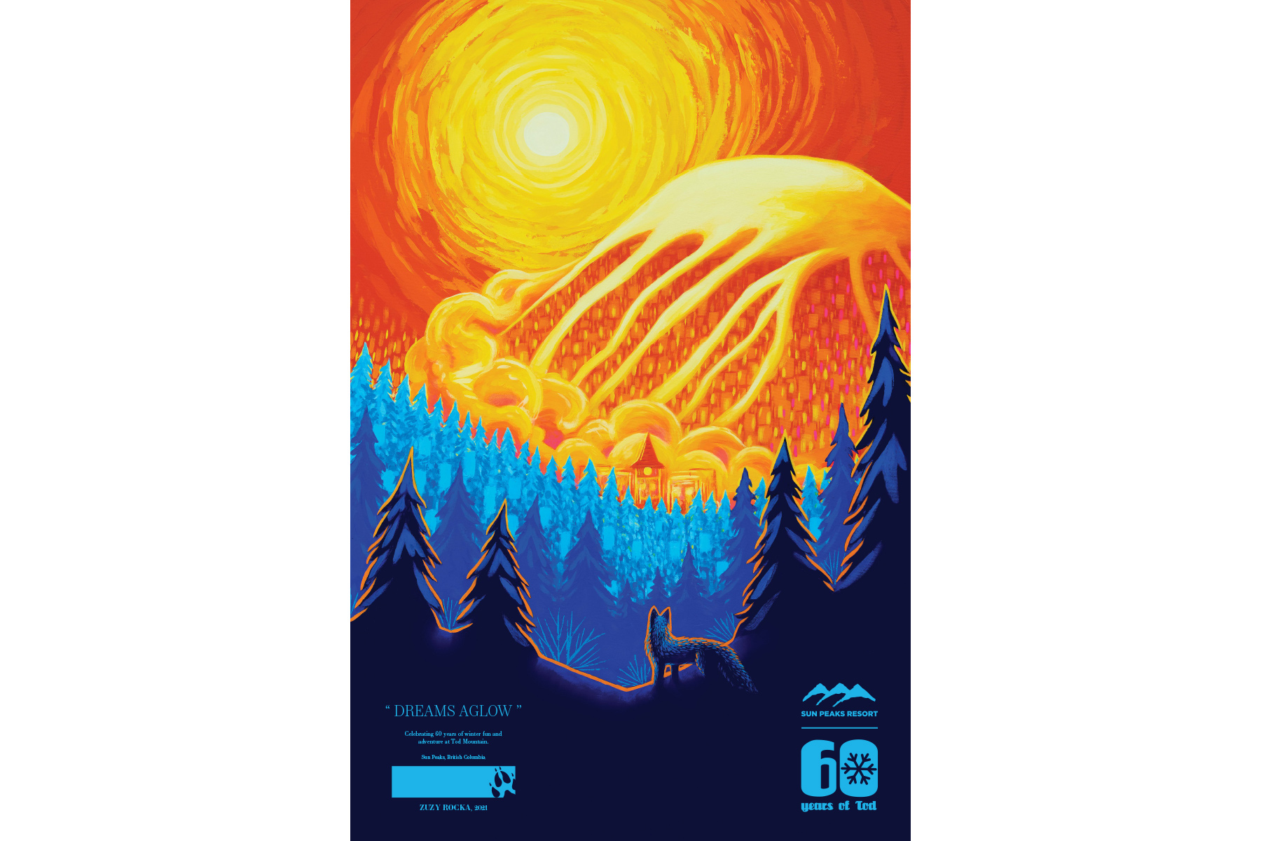 Print of Zuzy Rocka's 60th Anniversary Painting