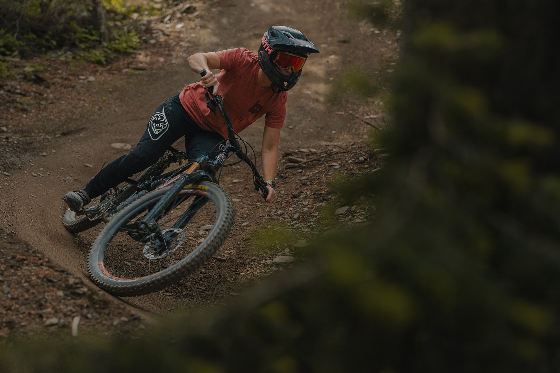 Dh rider at Sun Peaks Bike Park
