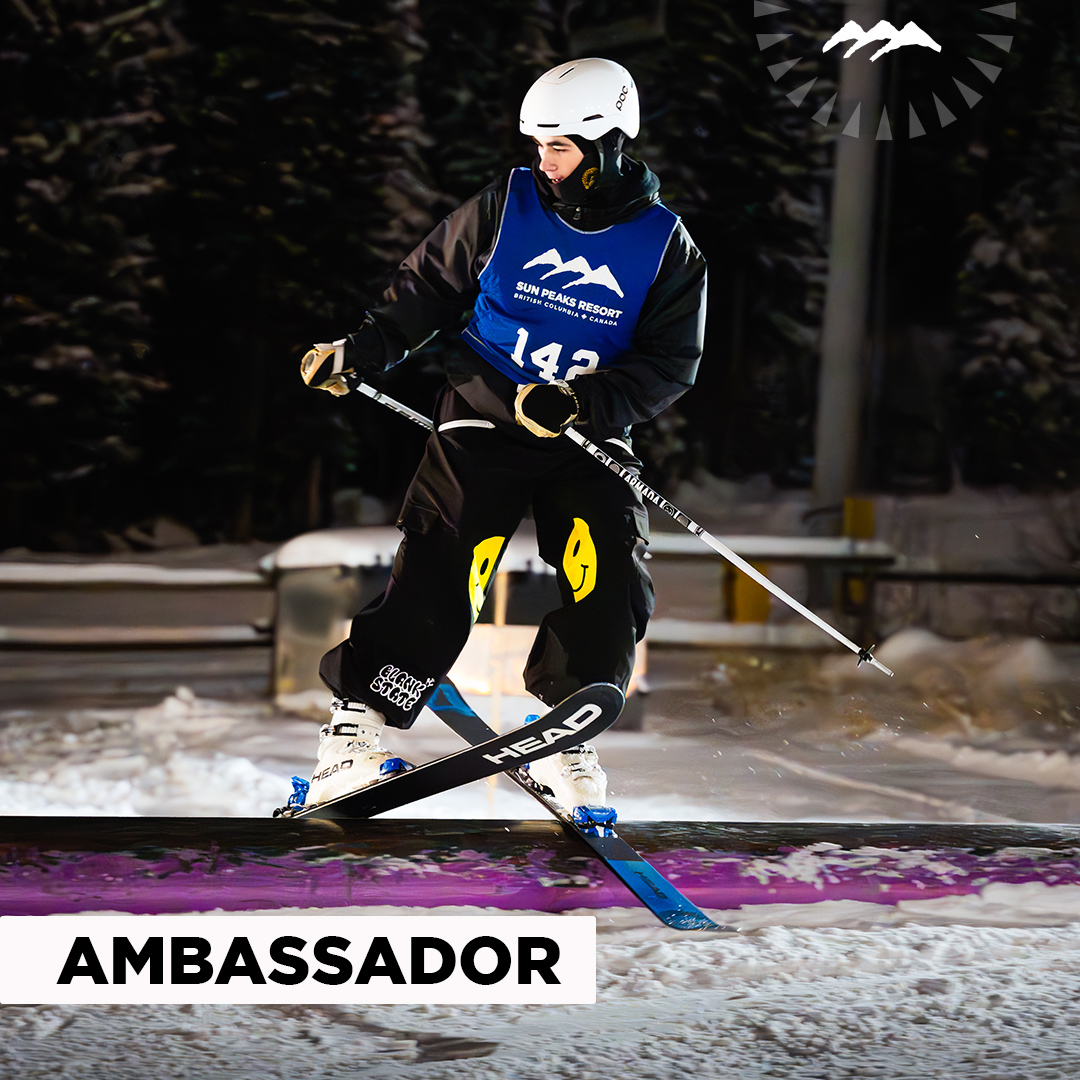Photo of Olson Advocaat, a member of the 2023-24 Sun Peaks Ambassador Team