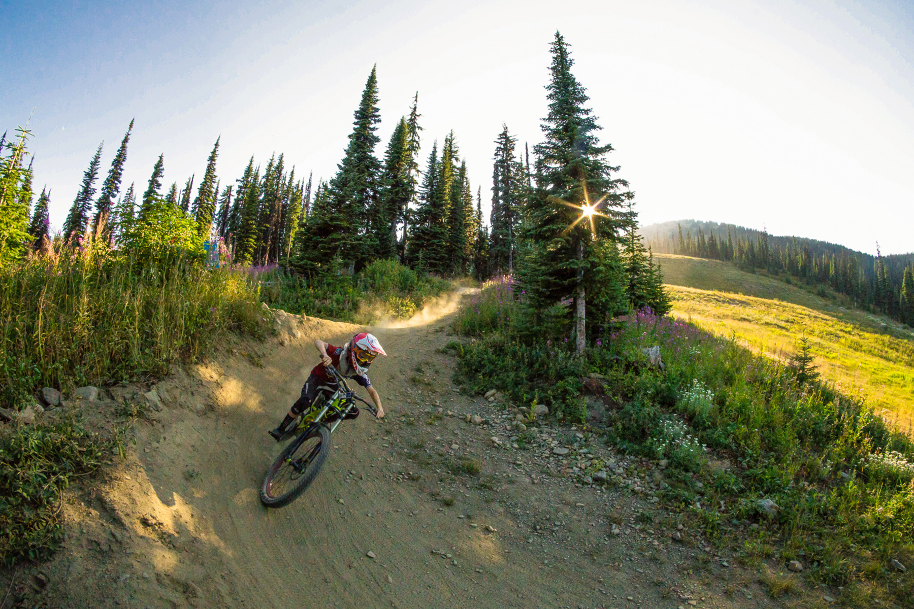 Peak of the Season - Evening riding in the Bike Park