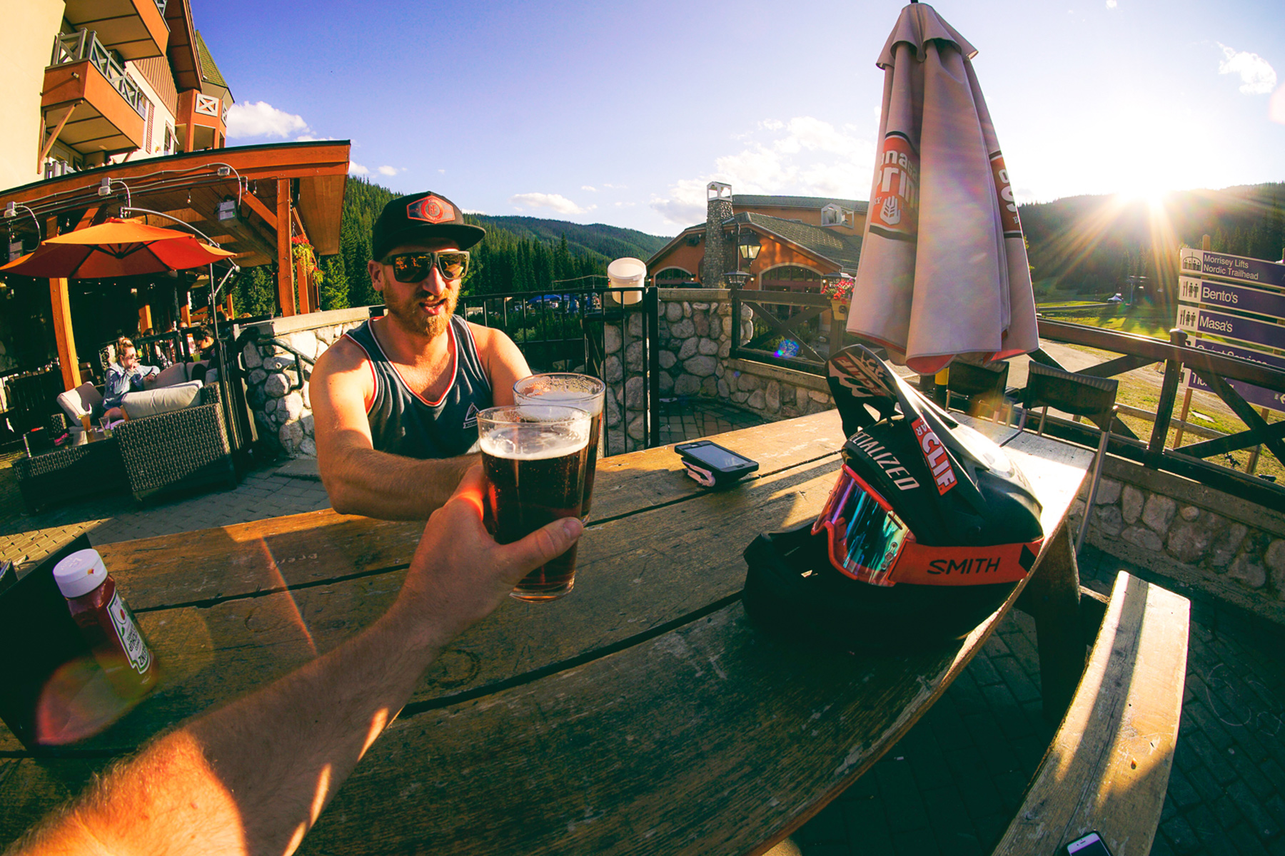 Peak of the Season - Post ride patio beer