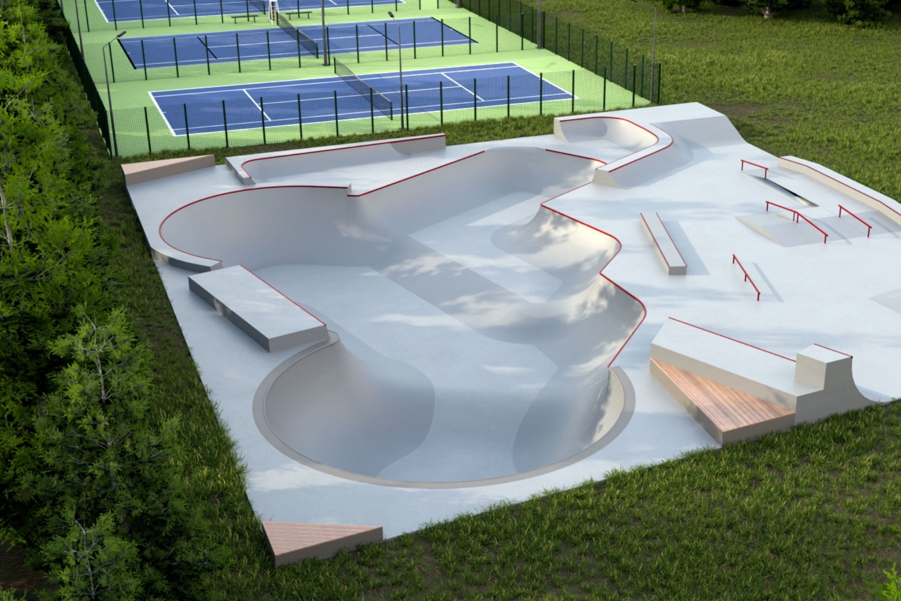 Skate park model in Sun Peaks, BC