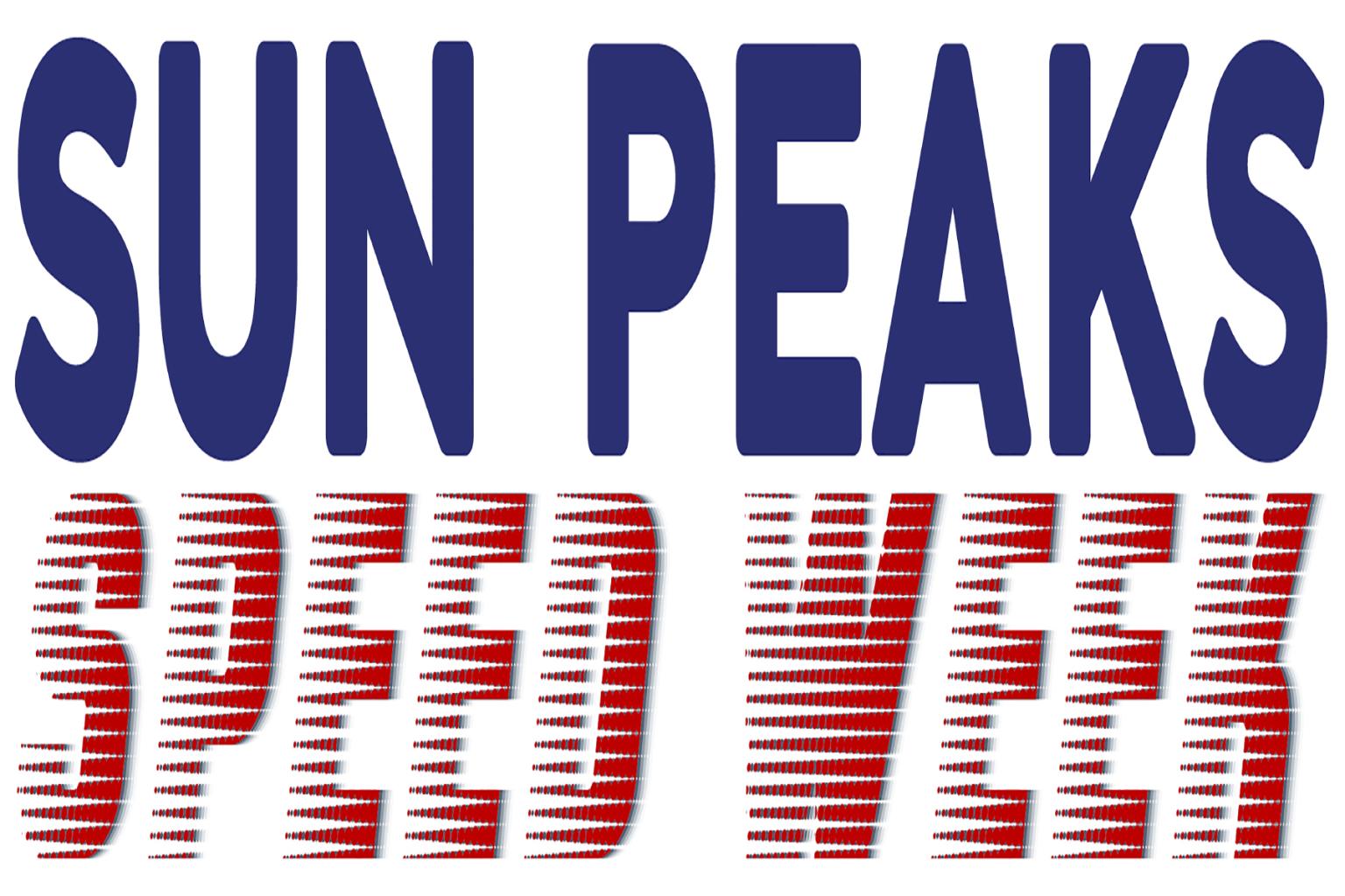 Sun Peaks Speed Week logo in blue and red