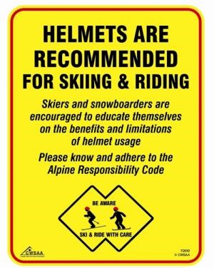 Helmets are recommended