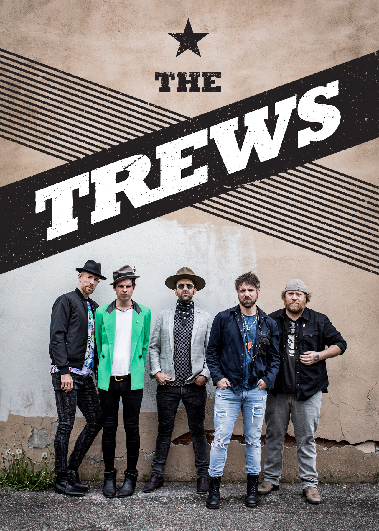 The Trews band with logo
