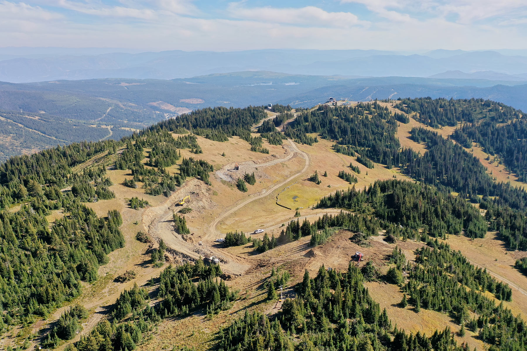 Aerial Photo of West Bowl Express Lift Construction