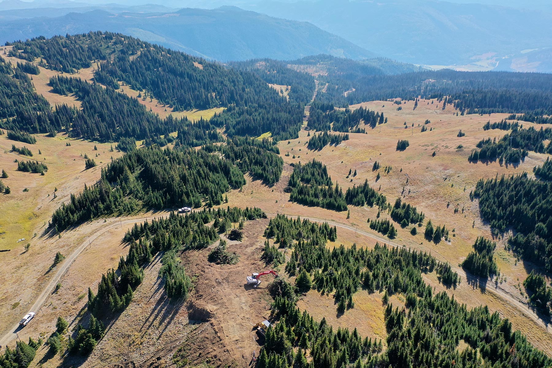 Aerial Photo of West Bowl Express Lift Construction