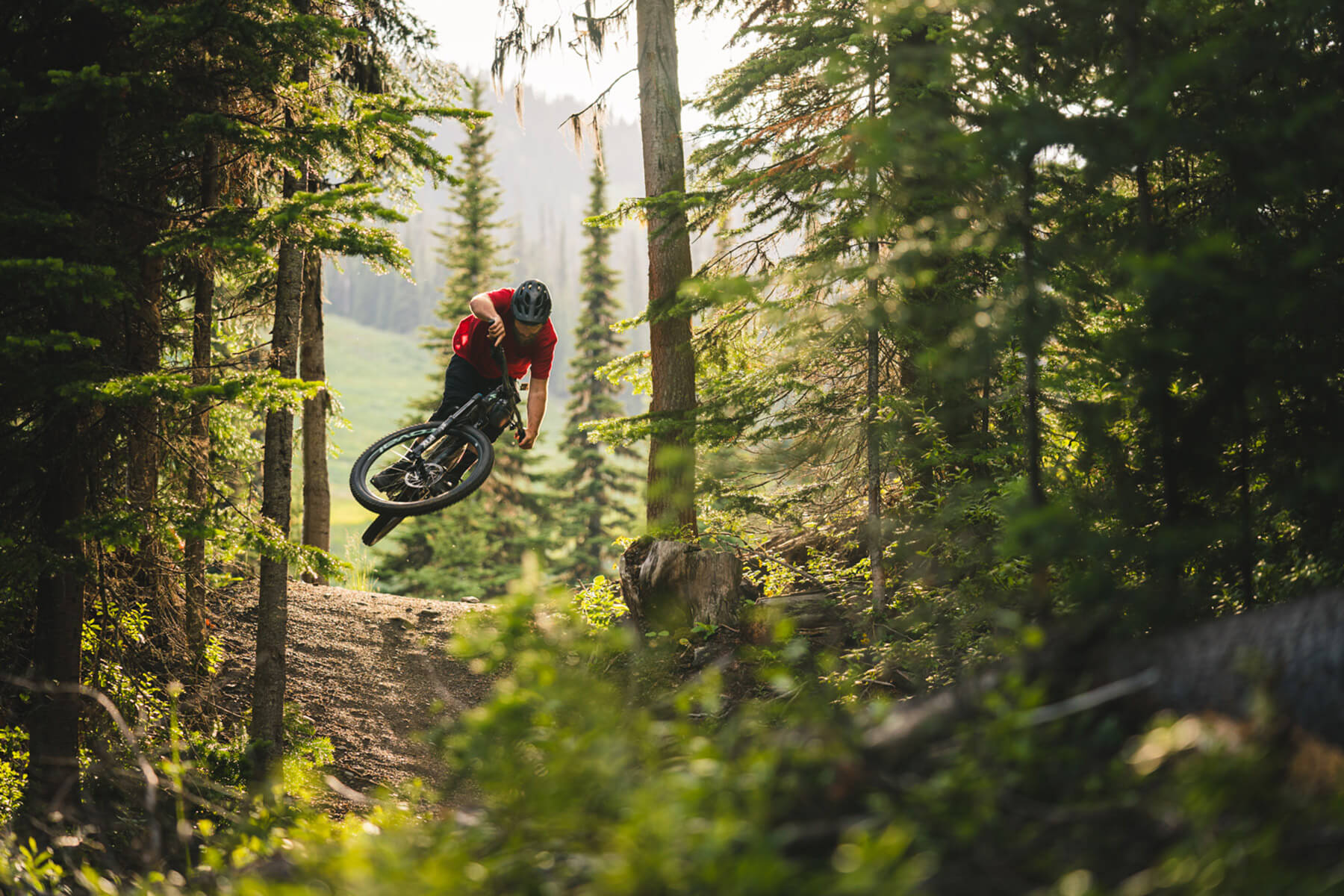 Mountain Biker at Sun Peaks Resort