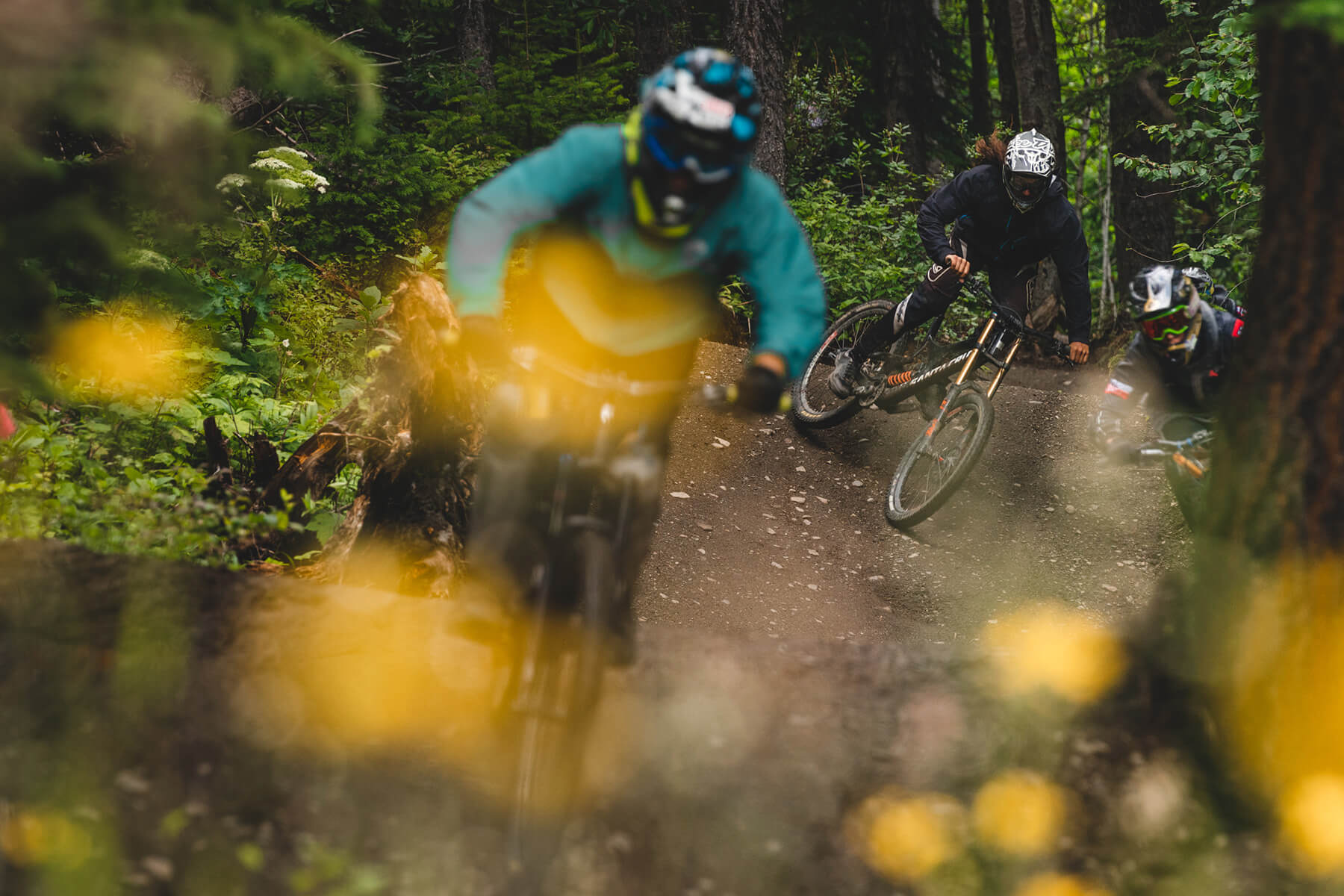 Mountain Bikers at Sun Peaks Resort