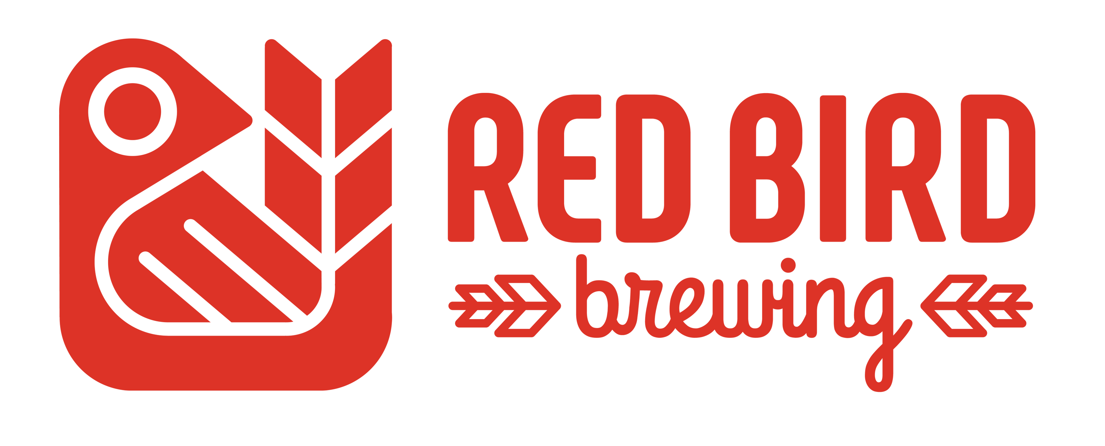 Red Bird Brewing with bird logo.