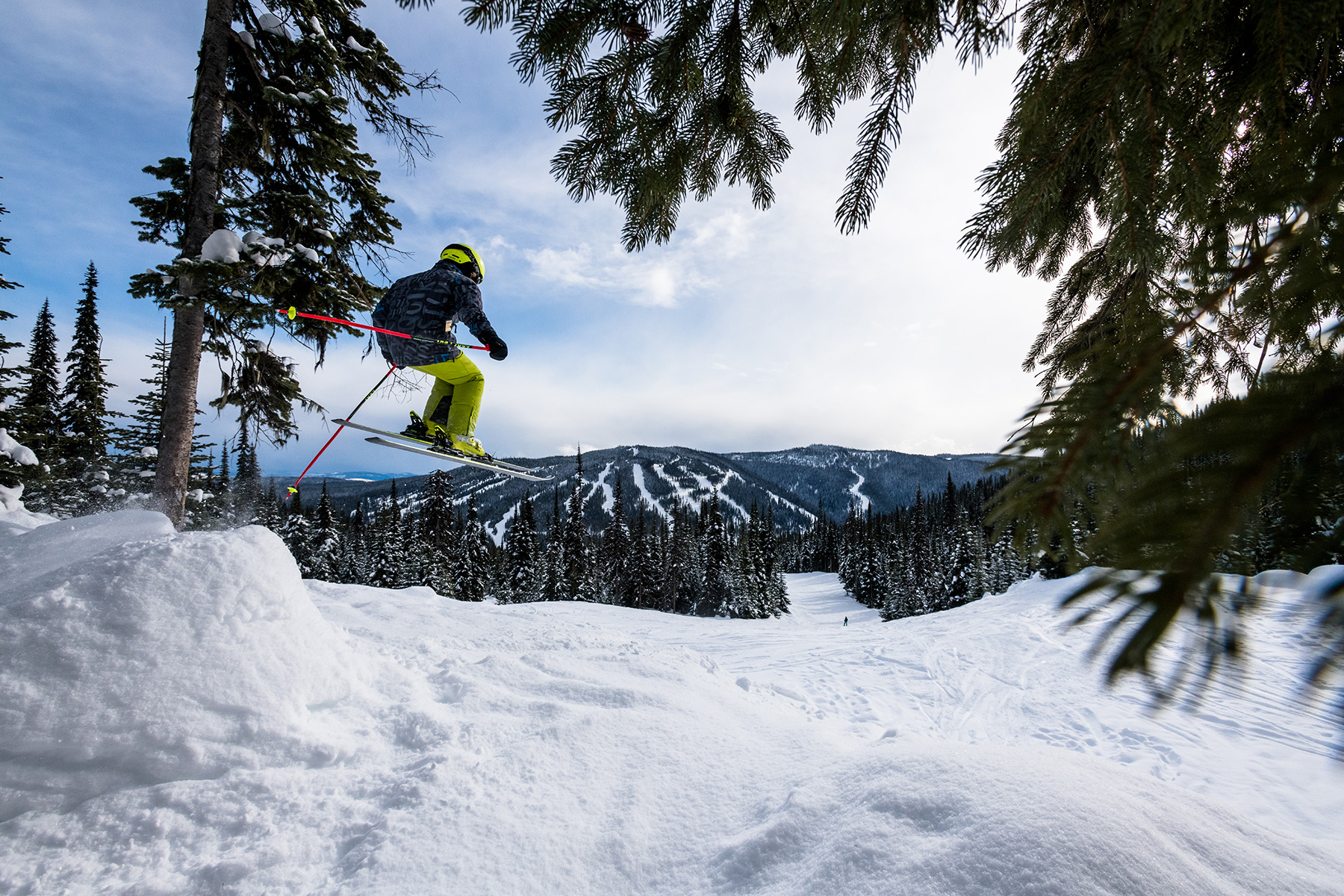 Kid Tree Skiing at Sun Peaks Resort