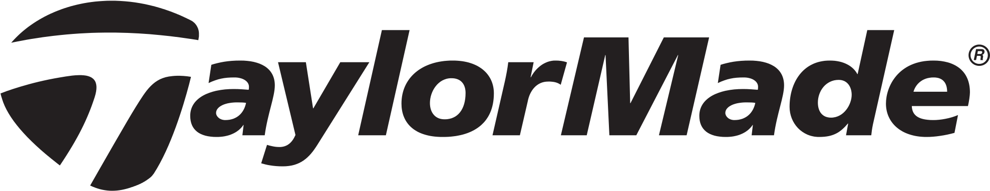 TaylorMade black text logo