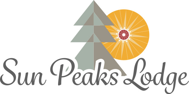Sun Peaks Lodge with Tree and Sun logo.