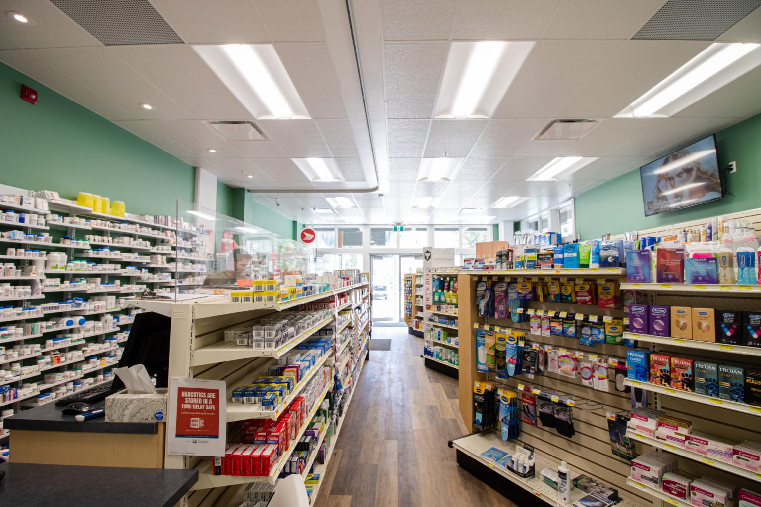 Sun Peaks Pharmacy interior at Sun Peaks Resort