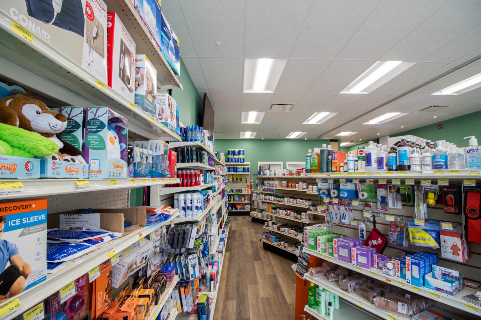 Sun Peaks Pharmacy interior at Sun Peaks Resort