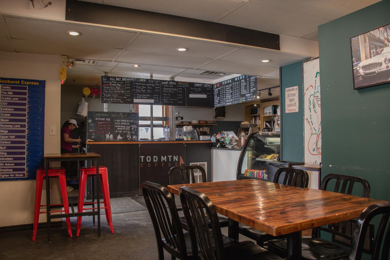 Todd Mountain Interior in Sun Peaks village