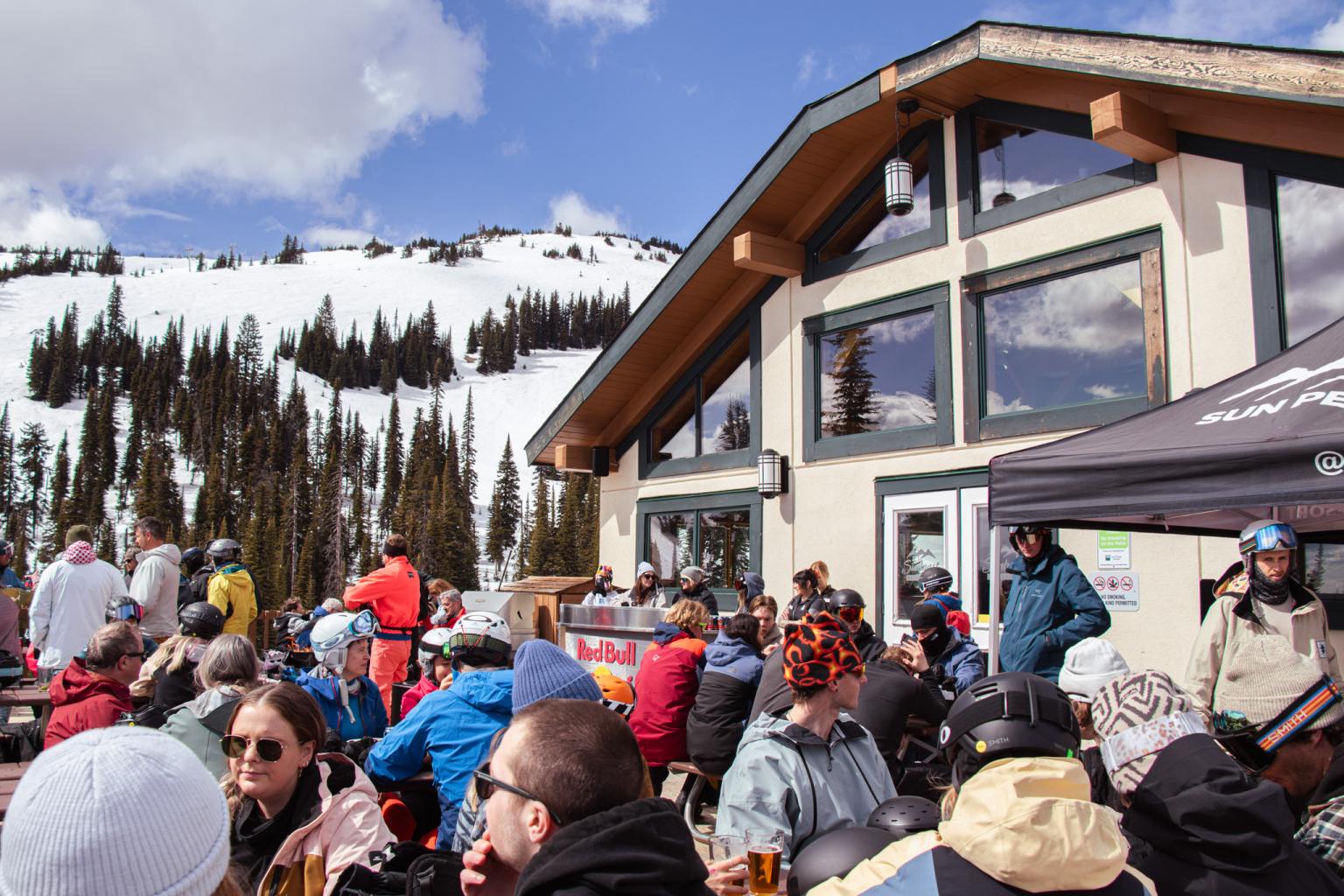 sunburst lodge party group tod mountain