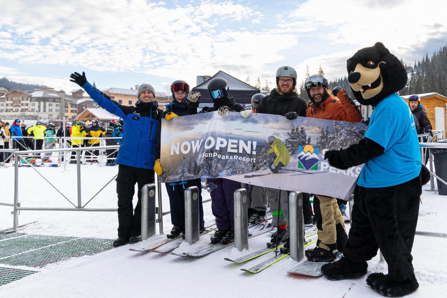 Harry Bear & guests on opening day