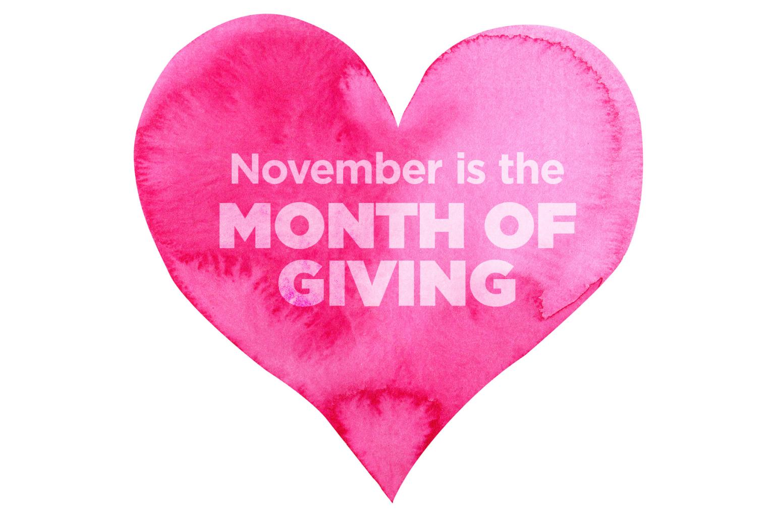 Month of Giving Heart