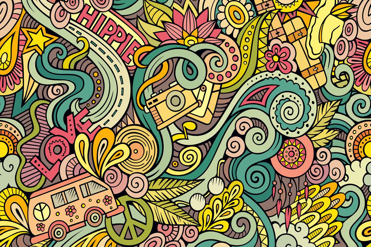 Hippie Drawn Graphic