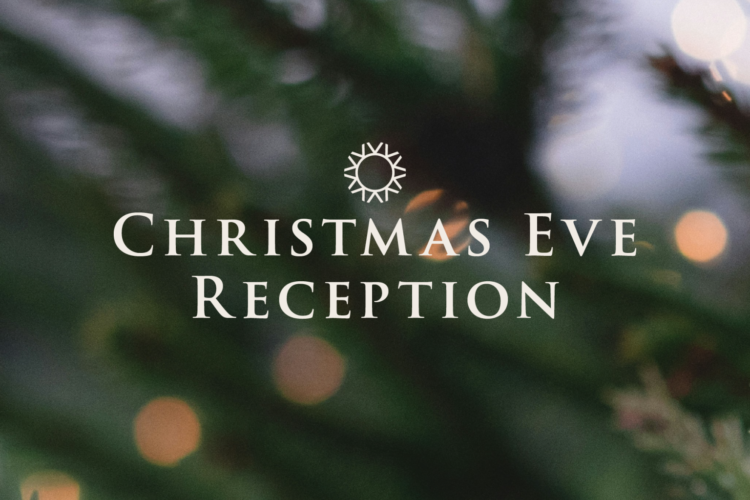Christmas Eve Reception Poster