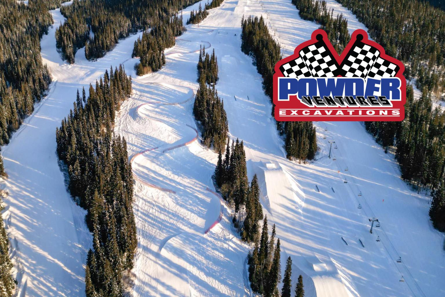 Aerial photo of the Powder Ventures Cross Course 