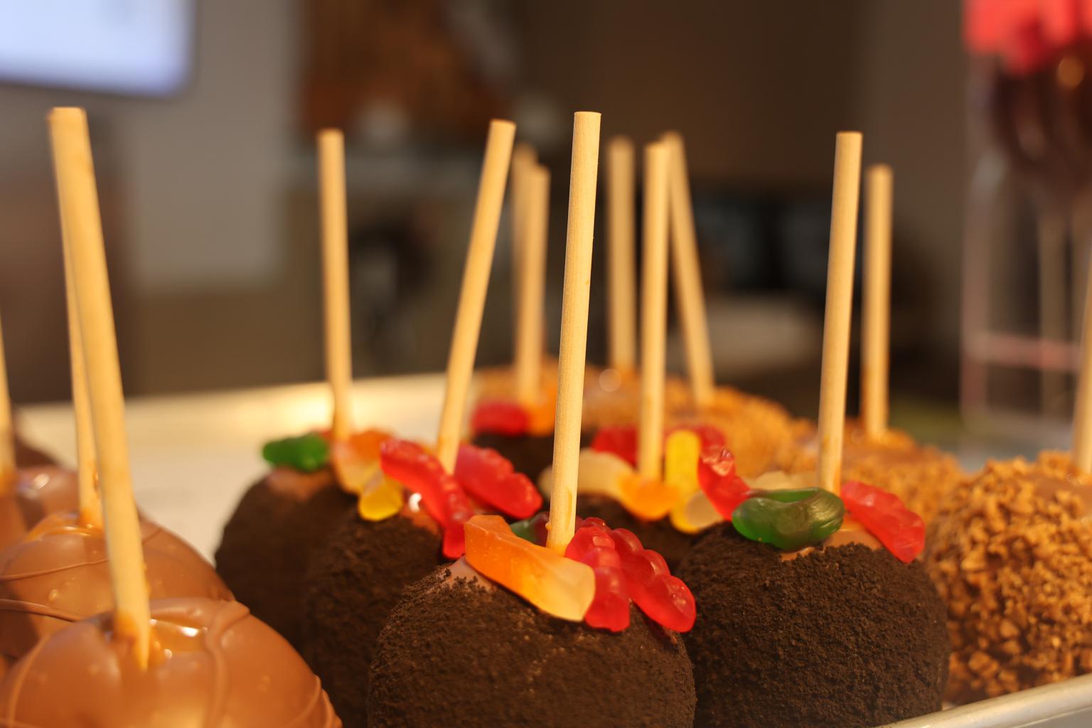 You might need a few minutes to decide on your perfect candy apple at Rocky Mountain Chocolate.