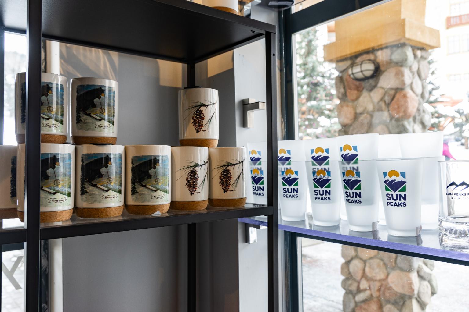 Interior photo of John Tod retail store at Sun Peaks Resort