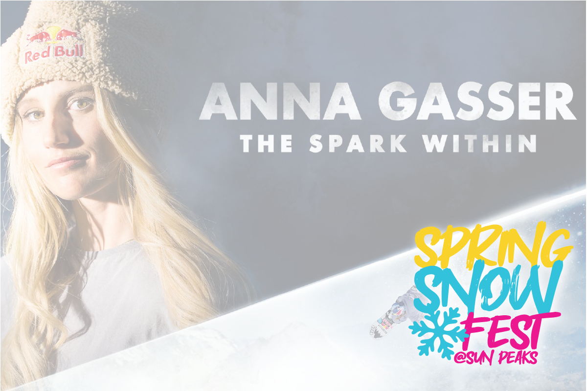 Snowboarder in snowy setting, beanie logo, "Spring Snow Fest" graphic.