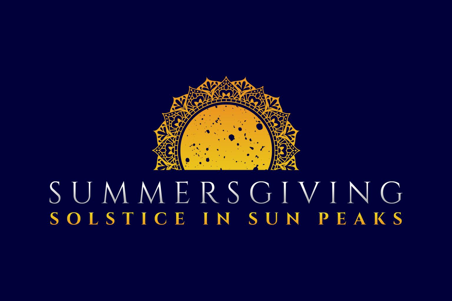 Sun and mandala logo with "Summersgiving" text below.