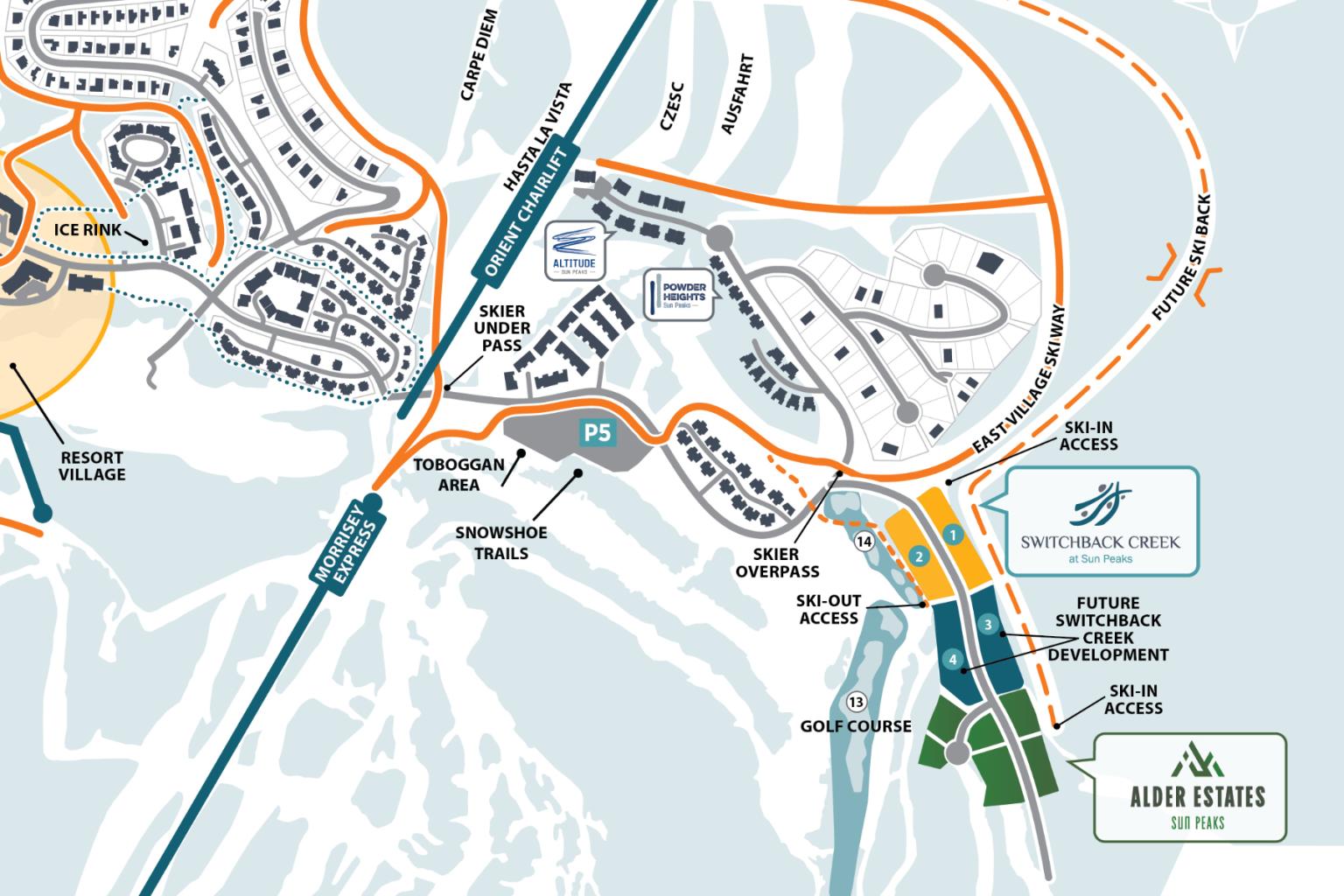 Alder Estates village map. 