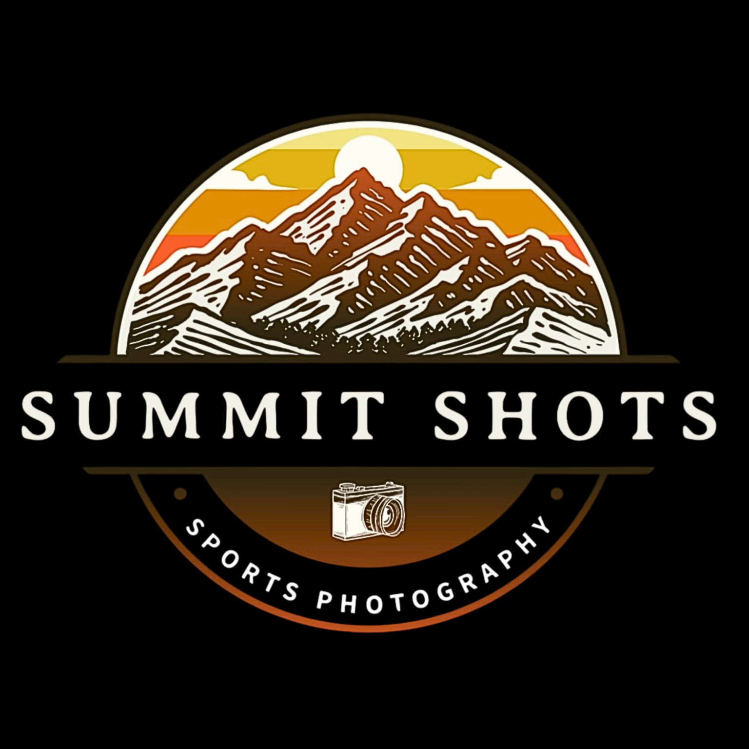 Summit Shots logo with mountains and camera.