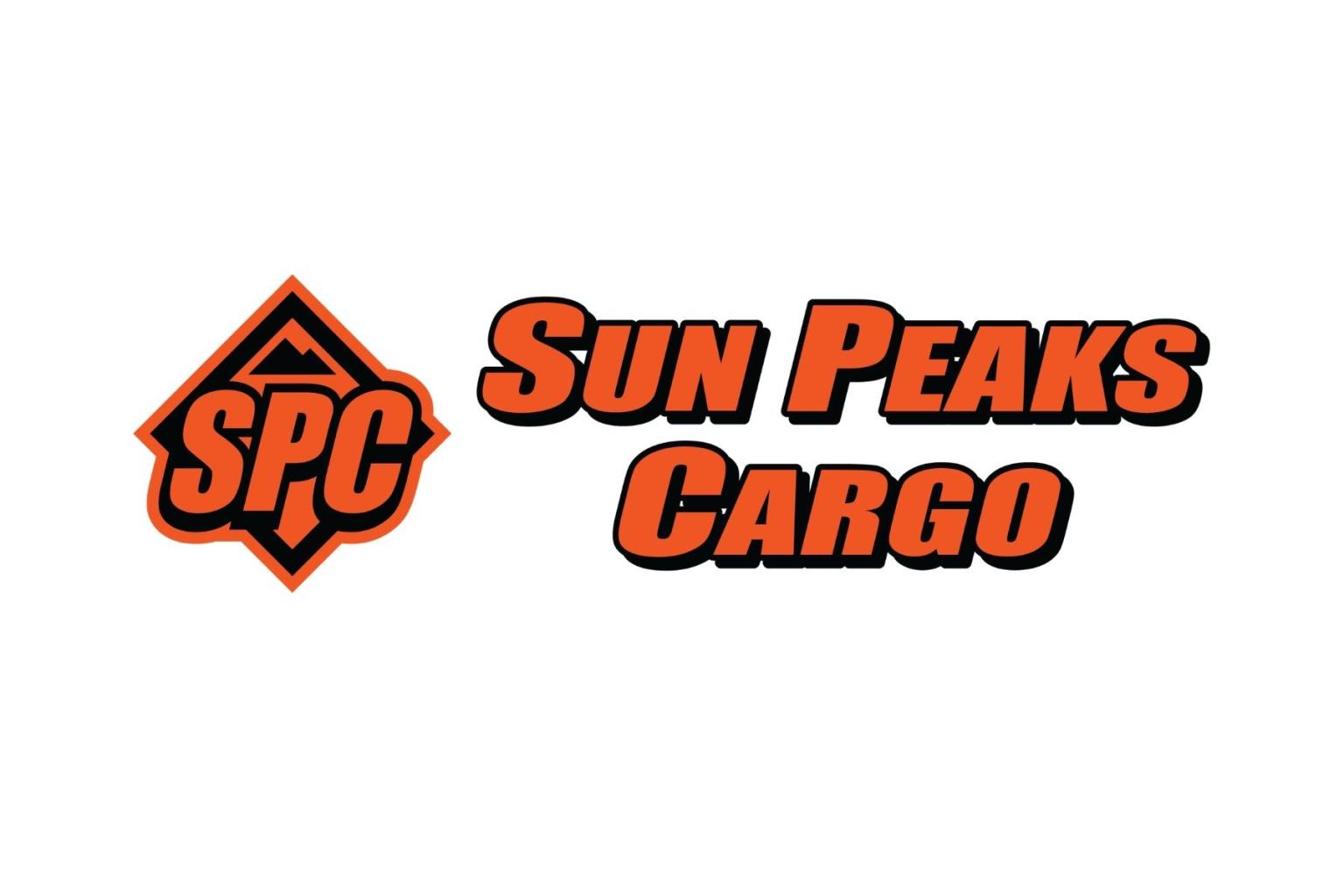 Sun Peaks Cargo logo in orange and black.