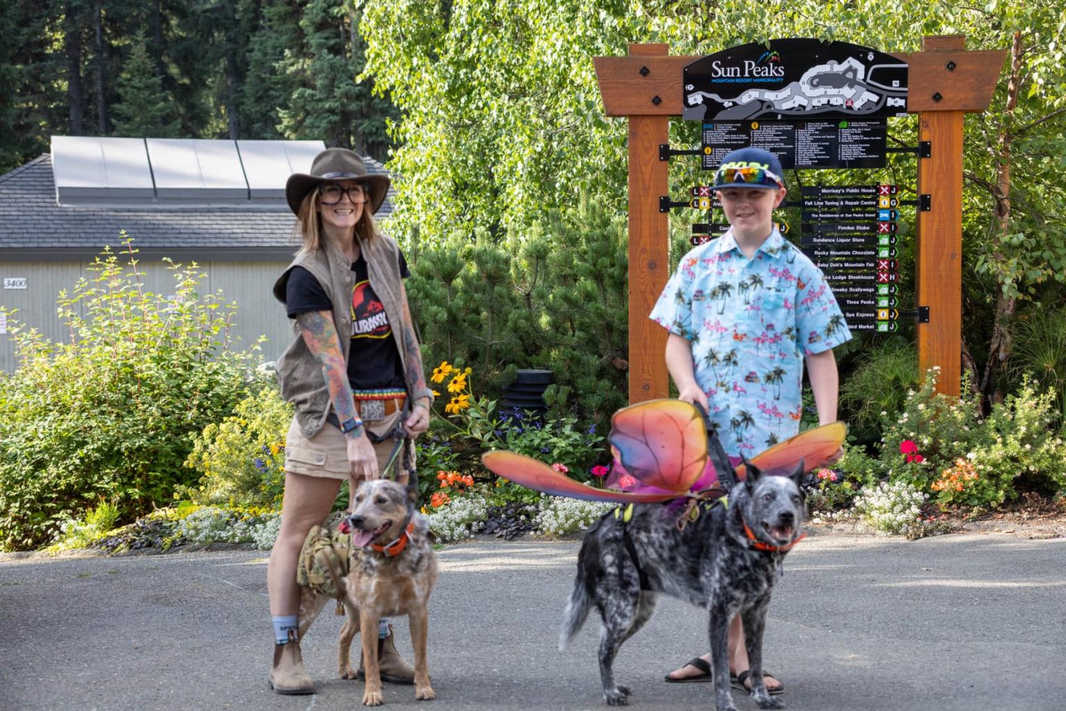 These adventurous pups are ready for anything!