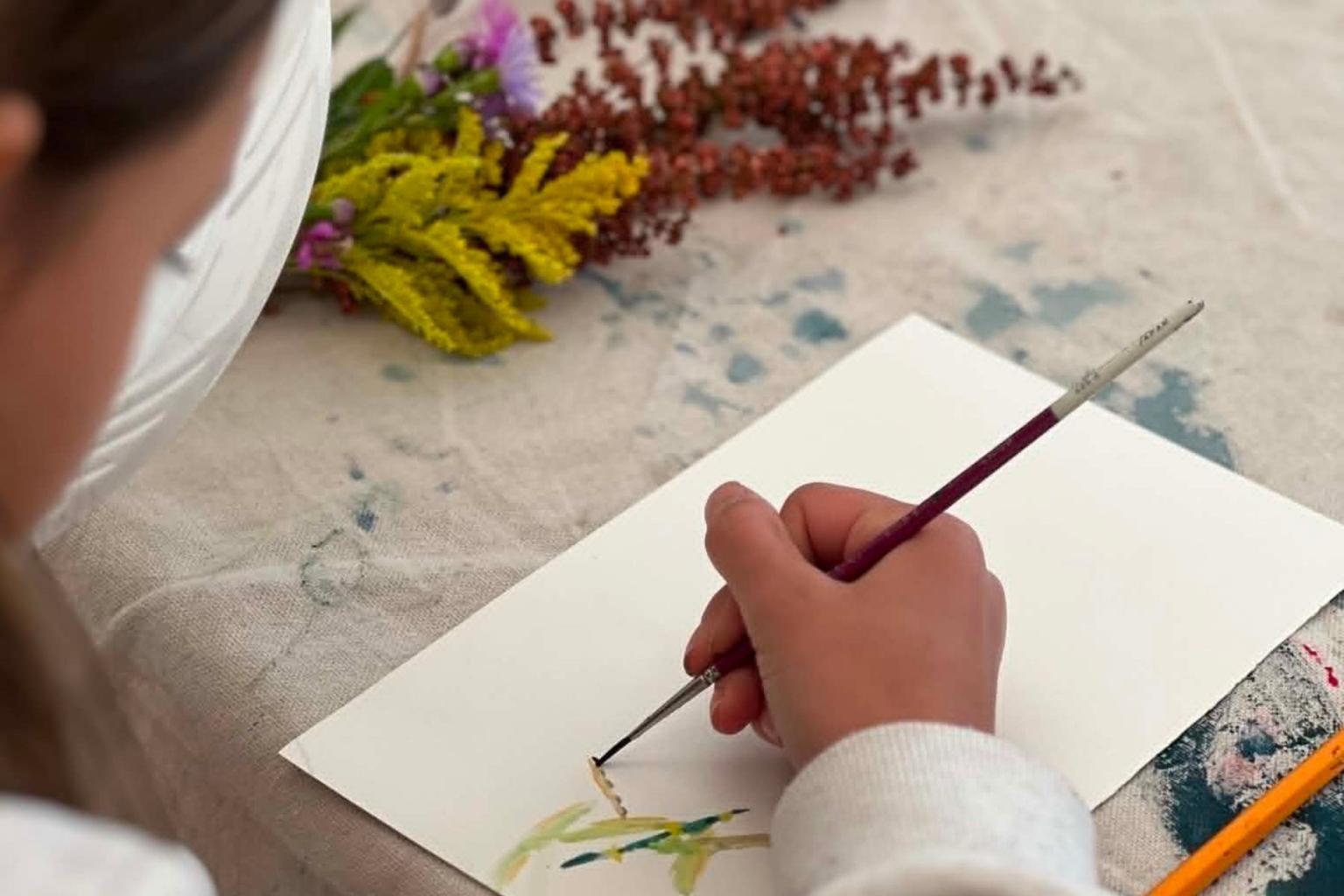 Taking inspiration from the natural world using real plants.