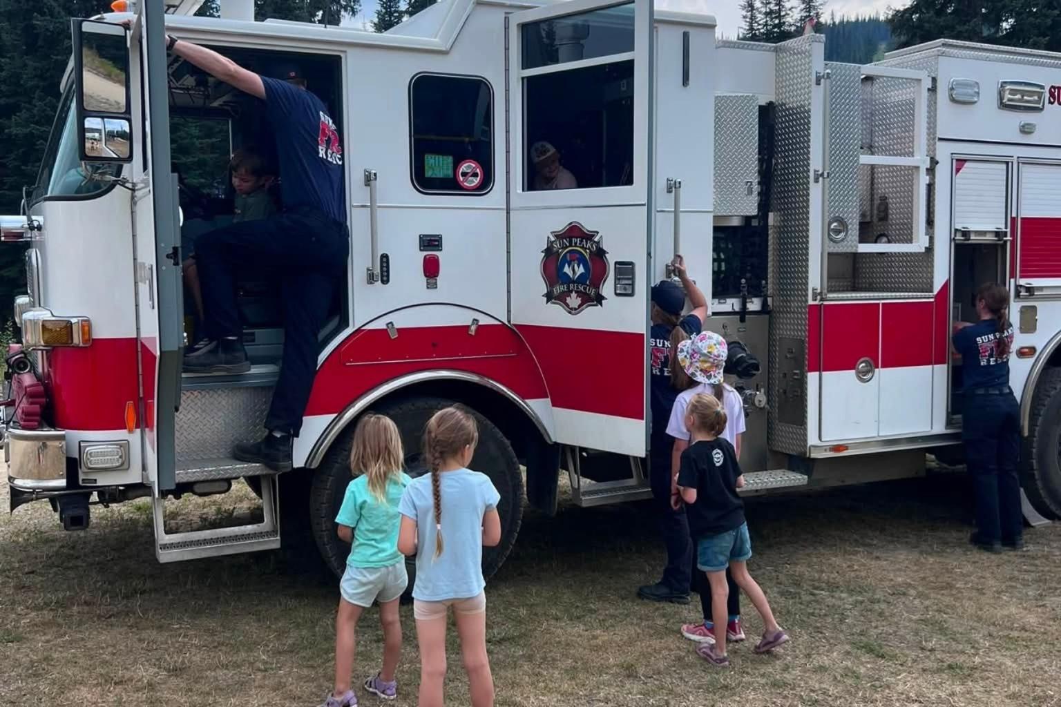 ArtZone collaborates with the Sun Peaks Volunteer Fire Department for exciting summer camp programming.