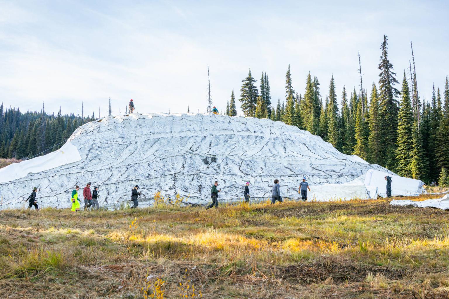 Sun Peaks snow storage program. 