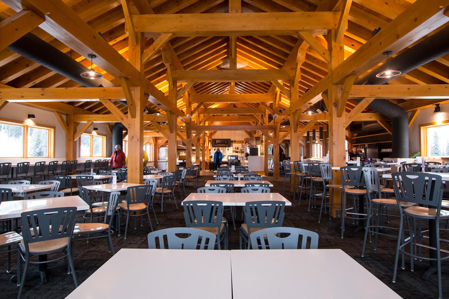 Interior with tables and chairs